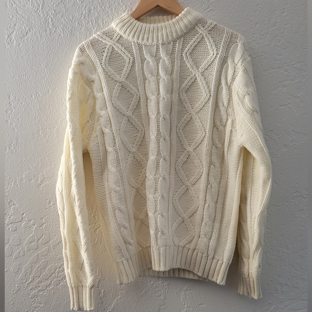 Sears Kings Road Cable Knit Vintage Sweater Size Large